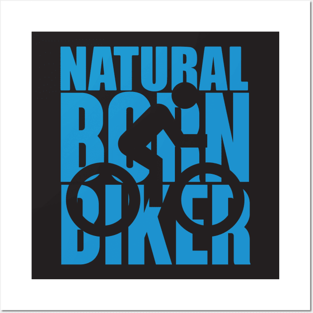 Natural born biker Wall Art by nektarinchen